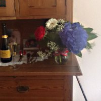 Dagny\'s 17mai bilde sent fra hennes IPad - hoi, med 90 år!